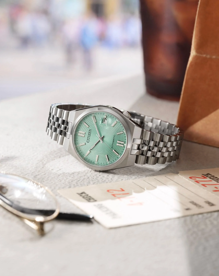 Citizen Tsuyosa Mini 37mm Teal Automatic Unisex Watch - NK0030-51X