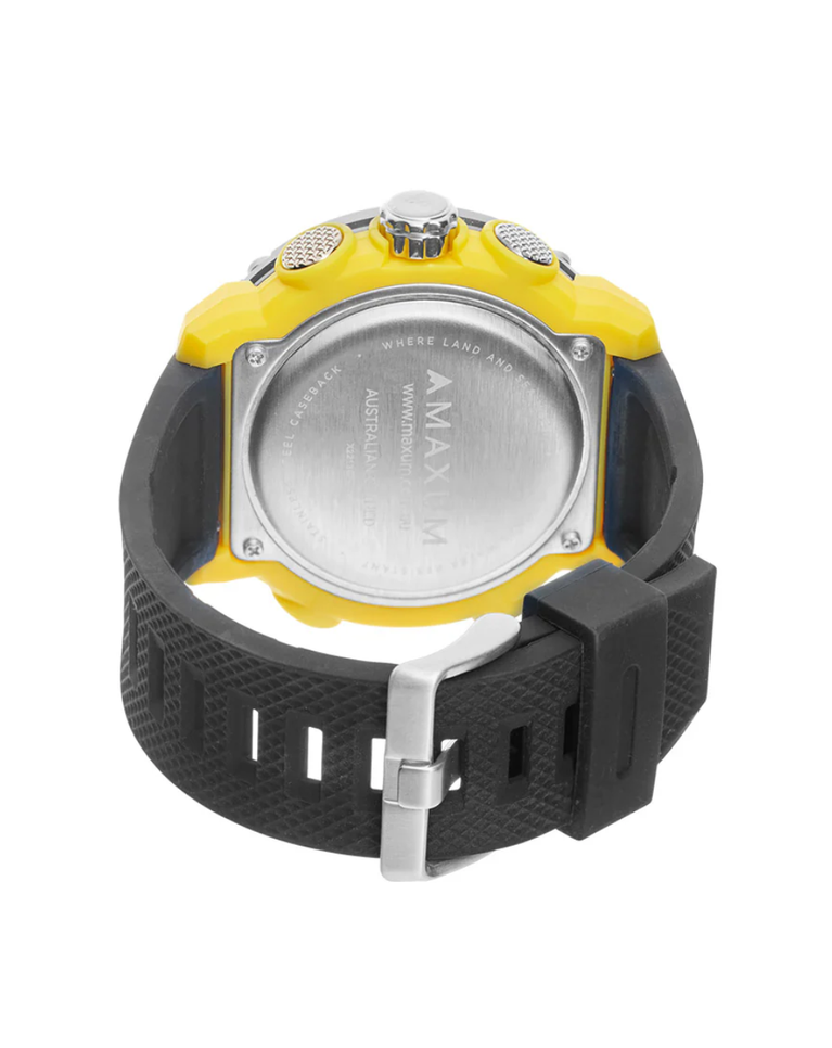 Maxum Conquest Digital Yellow/Black Mens Watch - X2213G1