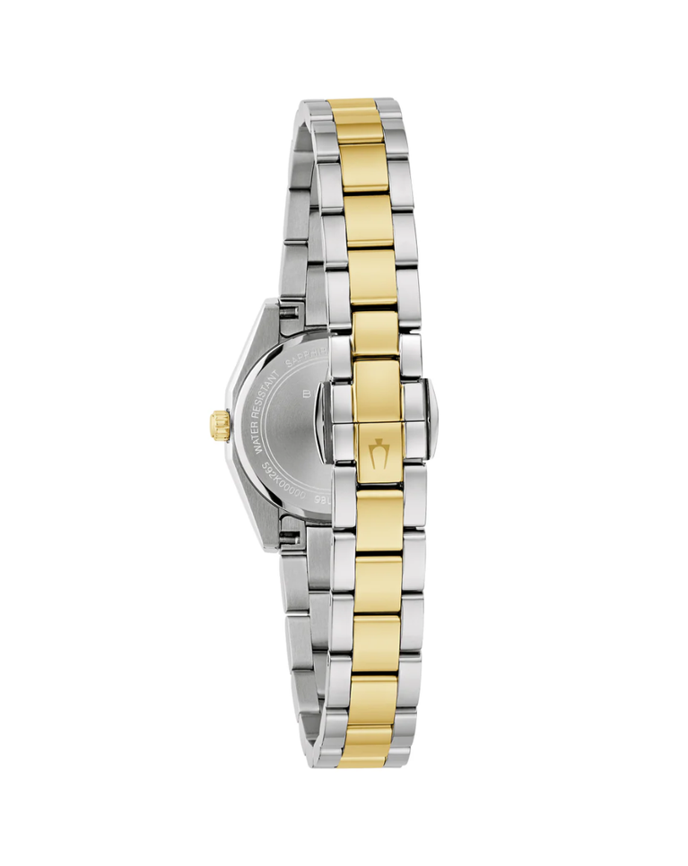 Bulova Surveyor Mini Two Tone Ladies Watch - 98L331