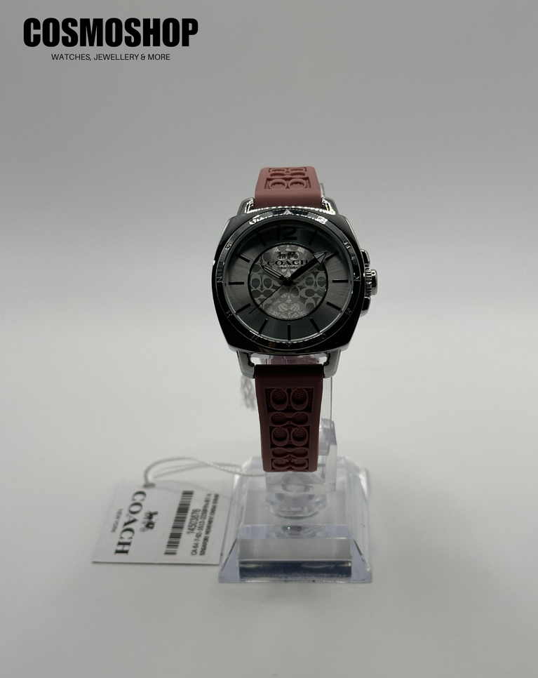 Coach "Boyfriend" Pink Strap Ladies Watch - 14503876