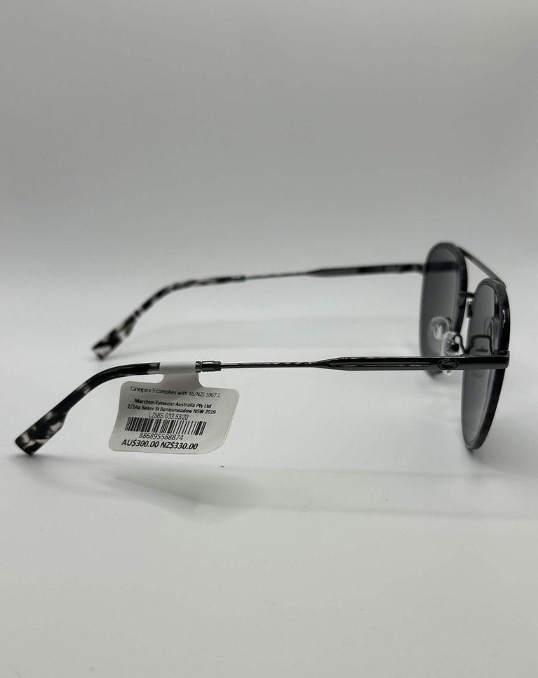 Lacoste Gunmetal Oval Unisex Sunglasses - L258S.033.53/20