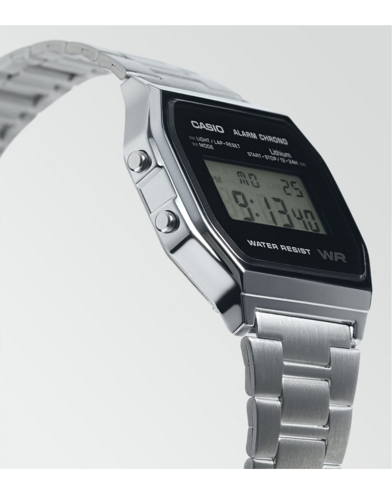 Casio Vintage Silver Classic Unisex Watch A158W-1DF