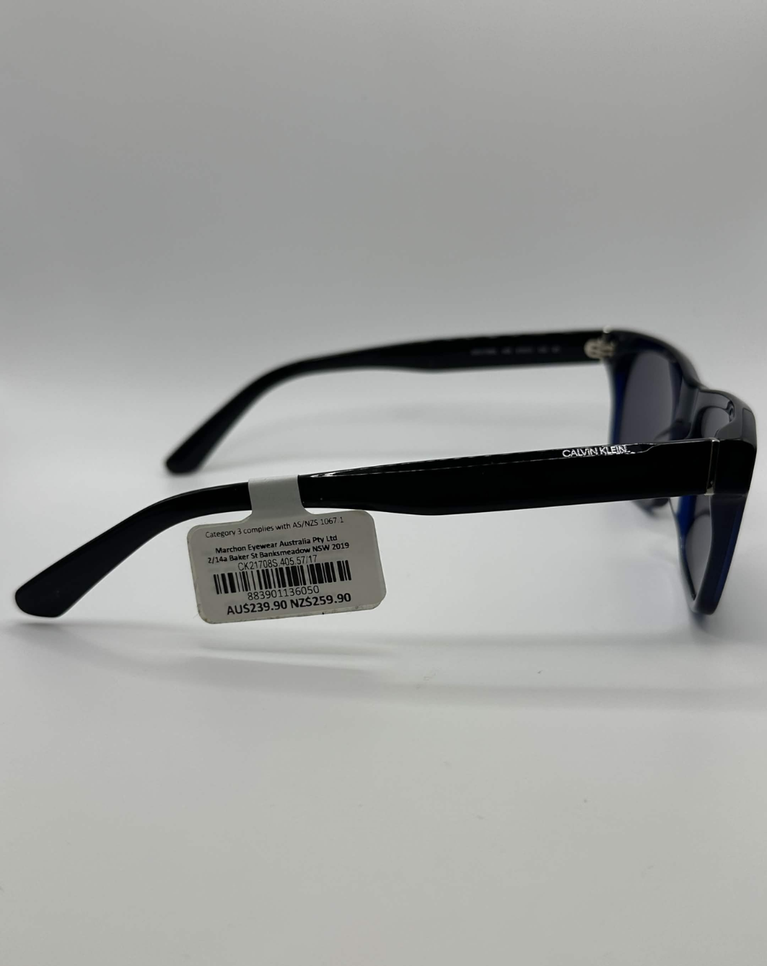 Calvin Klein Dark Blue Mens Sunglasses - CK21708S.405.57/17
