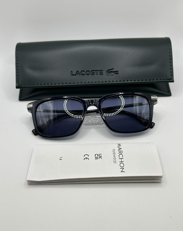 Lacoste Mens Sqaure Classic Dark Blue Sunglasses - L6035S.410.53/18