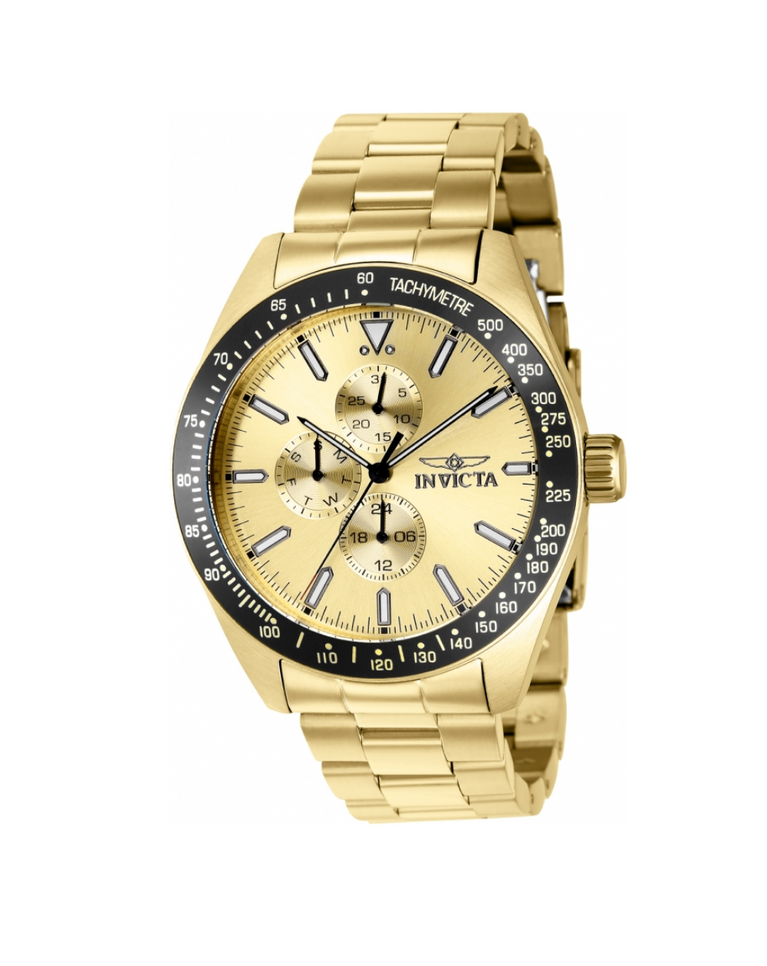 Invicta "Aviator" Gold/Black Chronograph Men's Watch - 38970