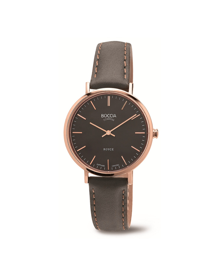 Boccia Titanium "Royce" Rose Gold Ladies Watch - 3246-05