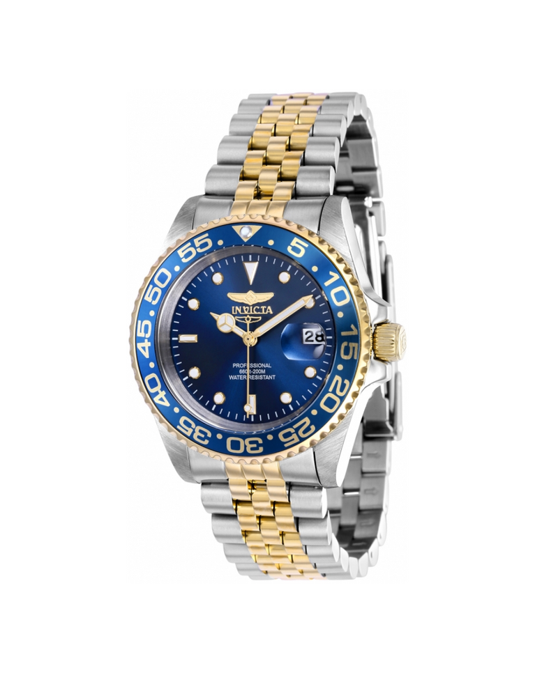 Invicta Blue Dial Two Tone Stainless Steel Unisex Watch - 37164