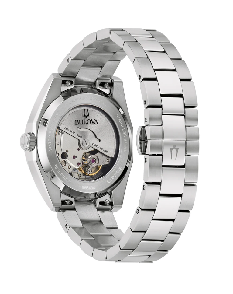 Bulova Surveyor Dark Blue Automatic Men's Watch - 96B436