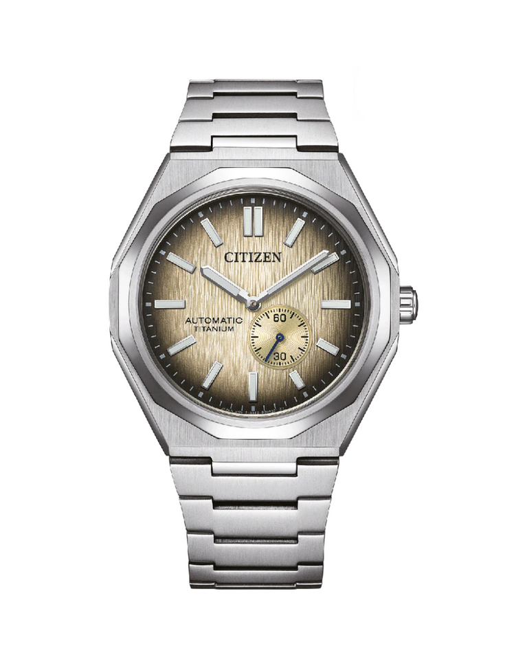 Citizen Zenshin 60 Super Titanium Beige Automatic Gents Watch - NK5020-58P