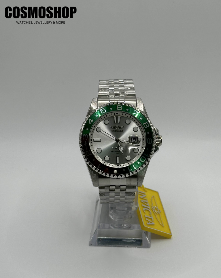 Invicta Pro Diver Green/Red Bezel Men's Quartz Watch - 43750