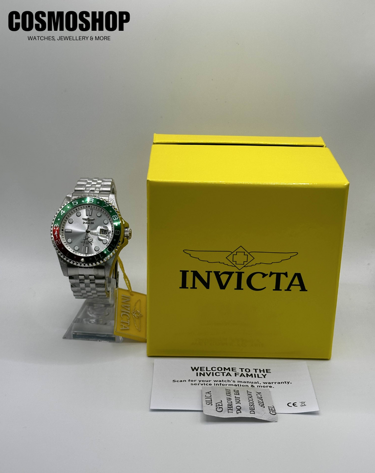 Invicta Pro Diver Green/Red Bezel Men's Quartz Watch - 43750