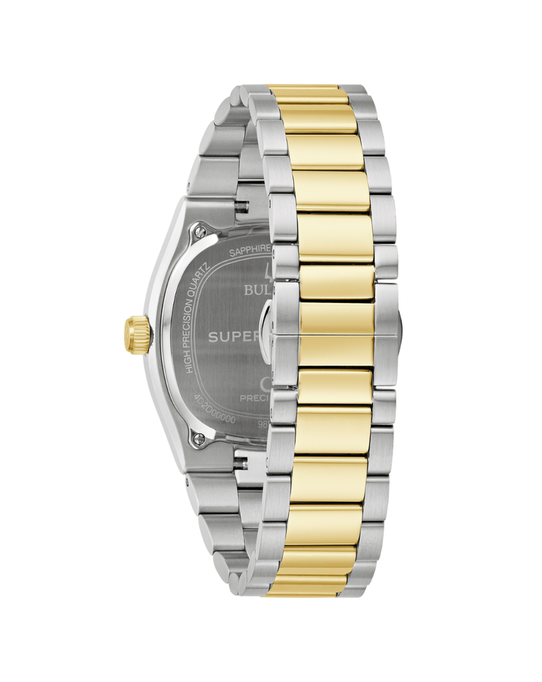 Bulova Super Seville Precisionist Blue Dial Two-Tone Men's Watch - 98B462