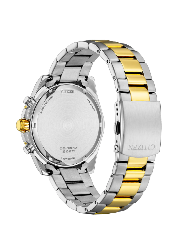 Citizen Gold/Green Chronograph Mens Watch - AN8234-58X