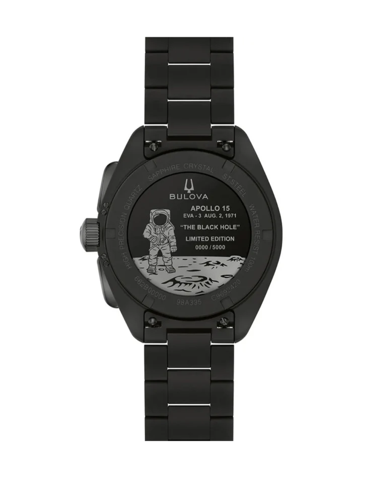 Bulova Limited Edition Lunar Pilot Black Hole Chronograph Watch - 98A335