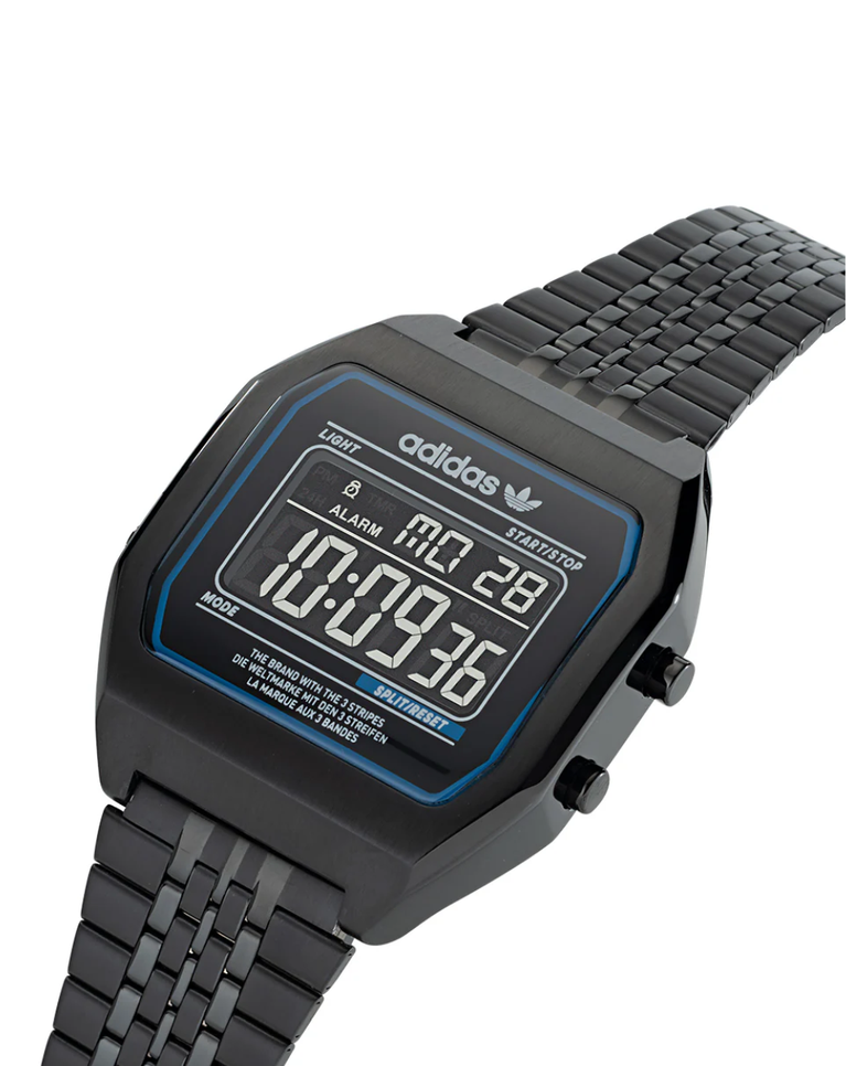 Adidas Originals Digital Two Black Unisex Watch - AOST22073