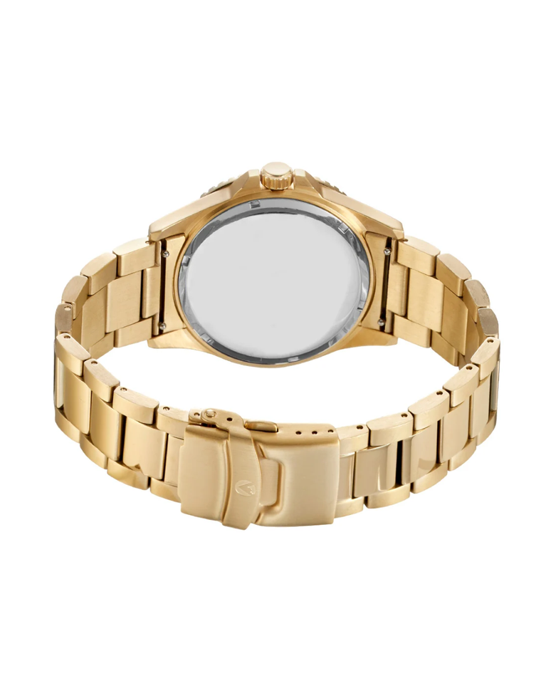 Maxum Prince Gold Tone Black Dial Mens Watch - MW23100G03