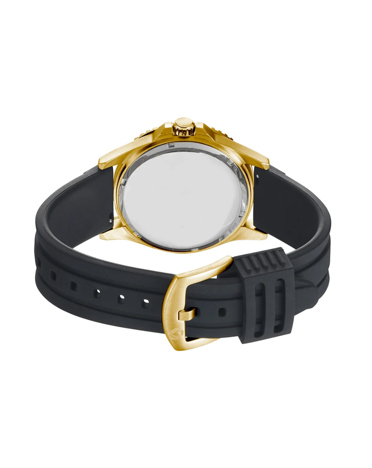 Maxum Prince Gold/Black Dial Silicone Strap Mens Watch - MW23100G06