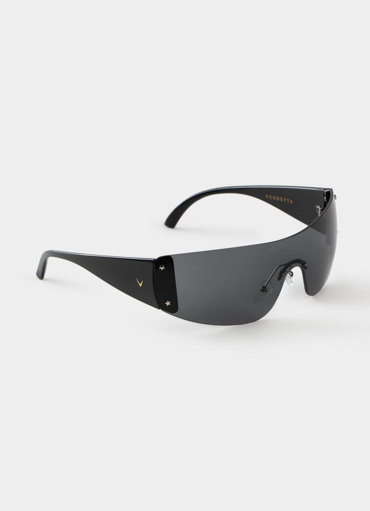 Vendetta Cover Girl Ladies Black Sunglasses - 61289