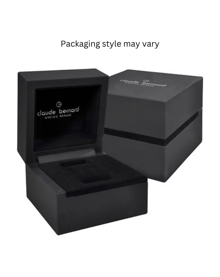 Claude Bernard Swiss Made "Classic" Men's Black Leather Watch - 62007-3-NIN