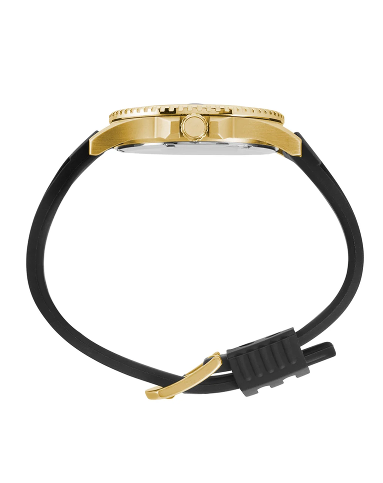 Maxum Prince Gold/Black Dial Silicone Strap Mens Watch - MW23100G06