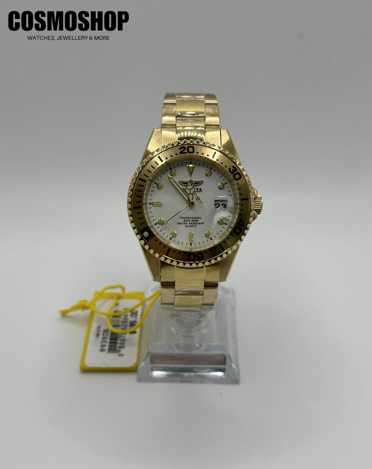 Invicta Pro Diver Yellow Gold Plated Unisex Watch - 8938OB