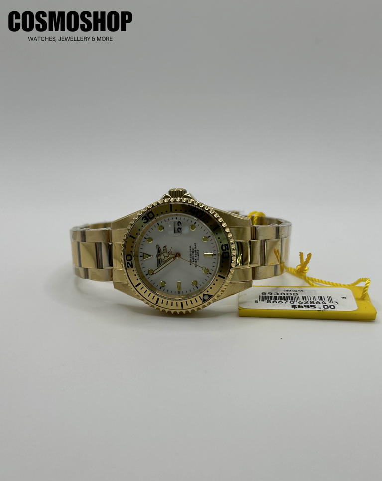 Invicta Pro Diver Yellow Gold Plated Unisex Watch - 8938OB