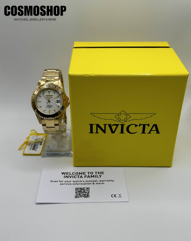 Invicta Pro Diver Yellow Gold Plated Unisex Watch - 8938OB