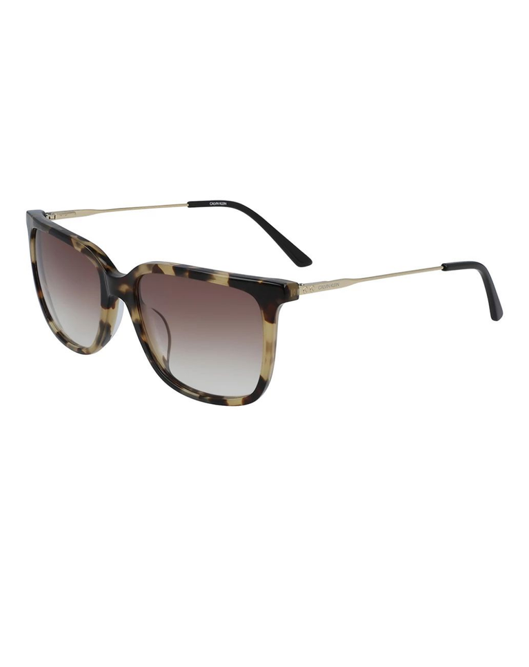 Calvin Klein Khaki Tortoise Unisex Sunglasses - CK19702S/55