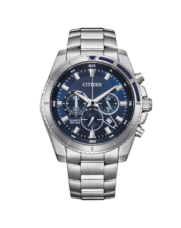 Citizen Chronograph Quartz Blue Dial Men's Watch - AN8201-57L