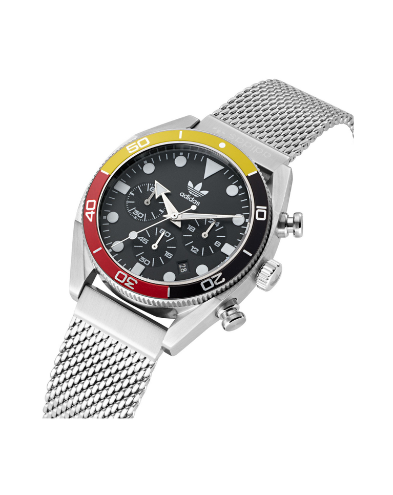 Adidas Edition Two Yellow/Red Chronograph Mens Watch - AOFH22501