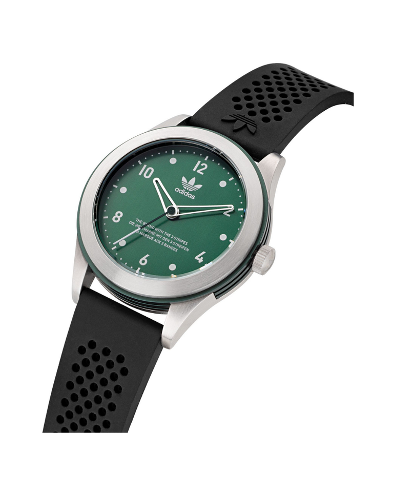 Adidas Code Three Mens Versatile Green Dial Watch - AOSY22516