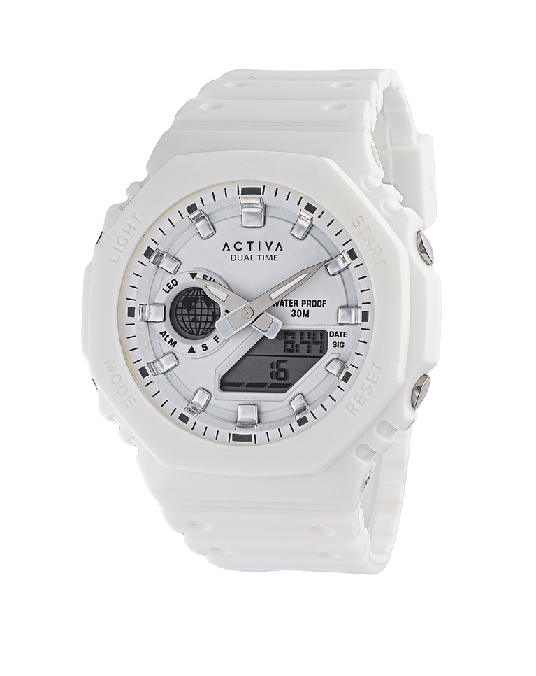 Activa Sonar White Digital Men's Watch - ACW423-001