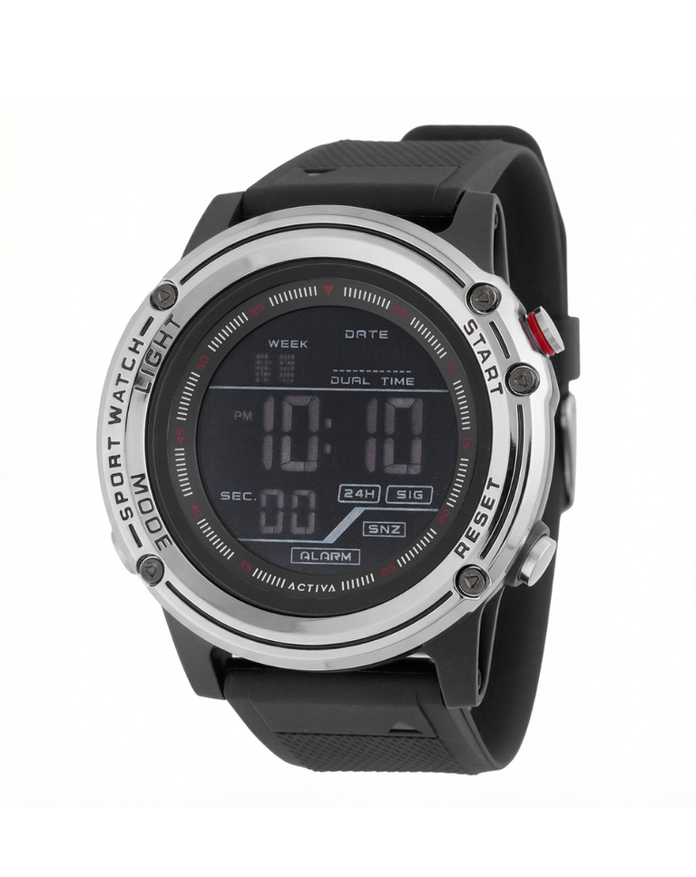 Activa Voyager of Time Black Men's Digital Watch - ACW8125-006