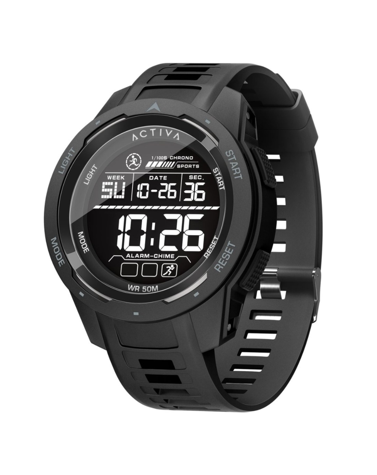 Activa X Terrain Invicta Digital Black Men's Watch - ACW8105-004
