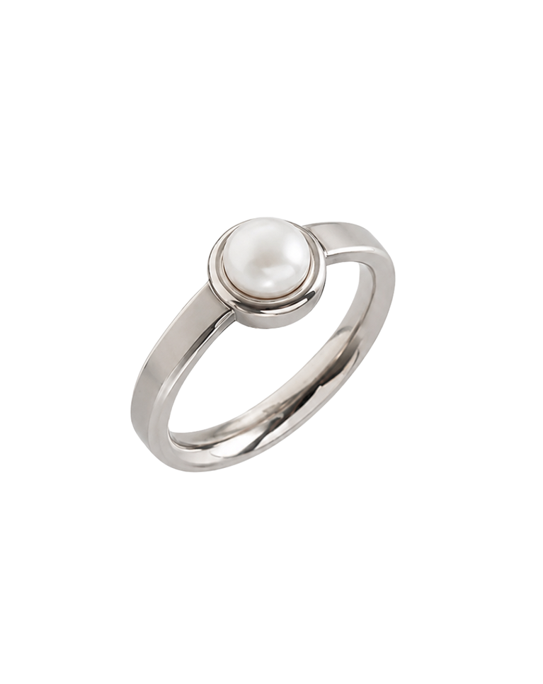 Boccia TItanium Freshwater Pearl 62mm Ladies Ring - 0137-0162