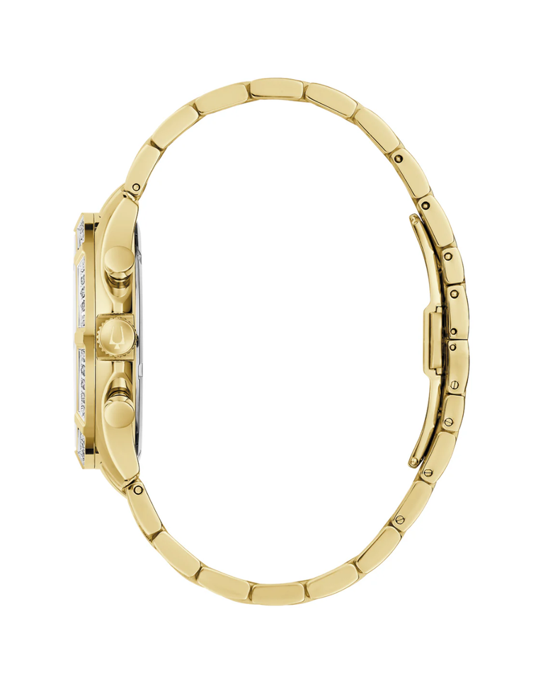 Bulova Diamond Sutton Chronograph Gold Mens Watch - 98E113