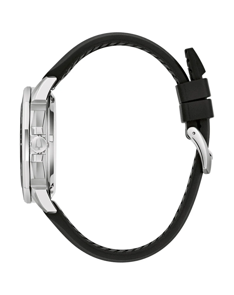 Bulova Marine Star Precisionist Black Dial Quartz Watch - 96B432