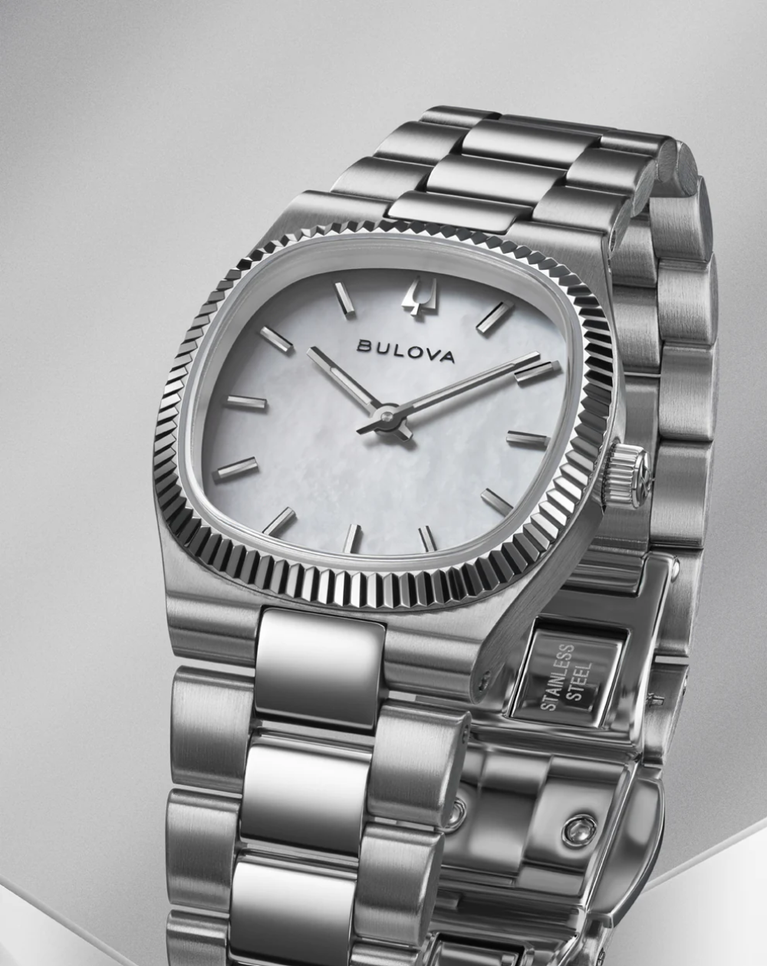 Bulova Super Seville Mini MOP Dial Ladies Watch - 96L353