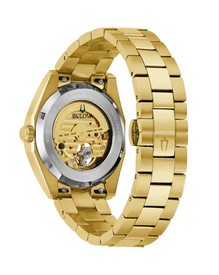 Bulova Surveyor Gold Automatic Unisex Watch - 97A182