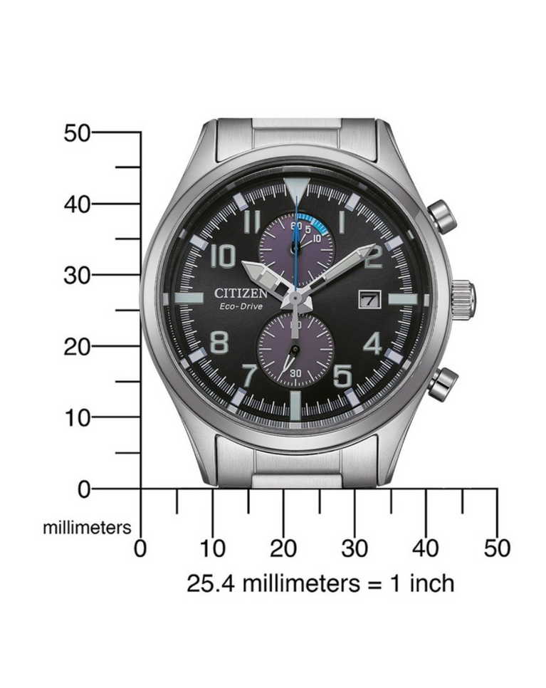 Citizen Eco Drive Chronograph Black Dial Men's Watch - CA7028-81E