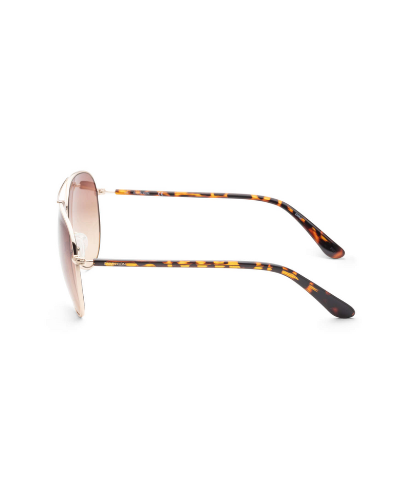 Calvin Klein Gold Aviator Men's Sunglasses - CK19314S-717