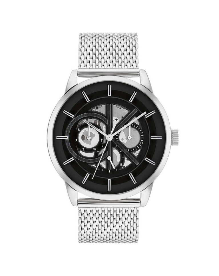 Calvin Klein Mesh Black Dial Multi-function Men's Watch - CK25200213