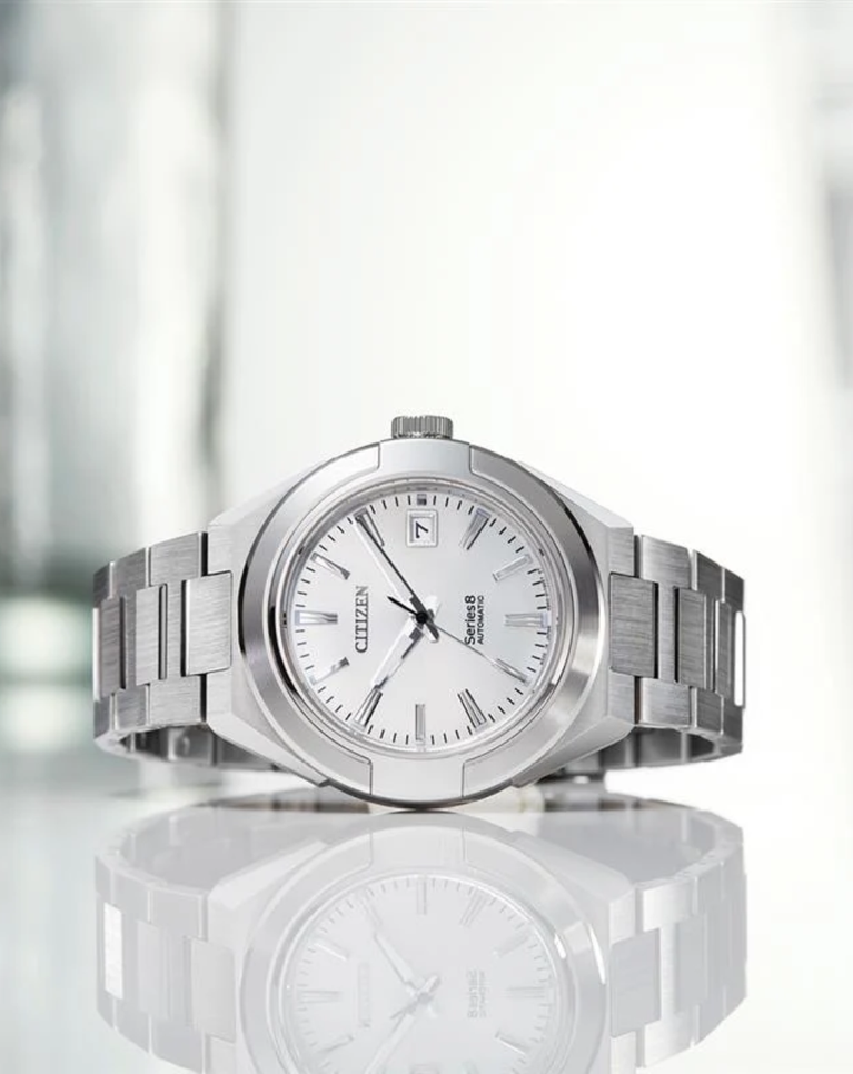 Citizen Automatic Series8 870 White Dial Mens Watch - NA1000-88A
