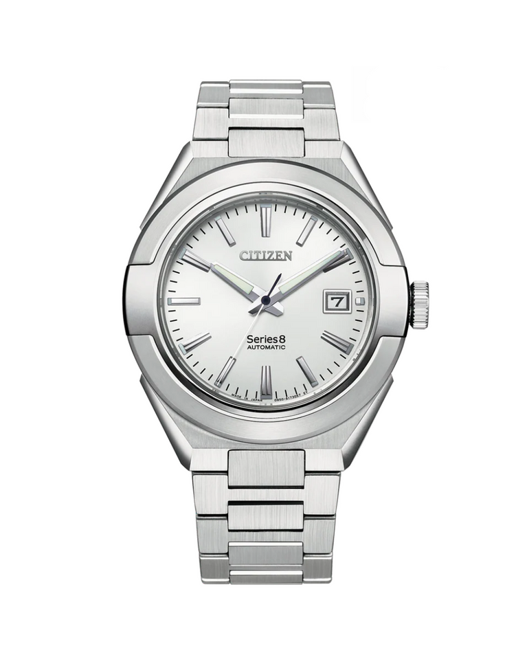 Citizen Automatic Series8 870 White Dial Mens Watch - NA1000-88A