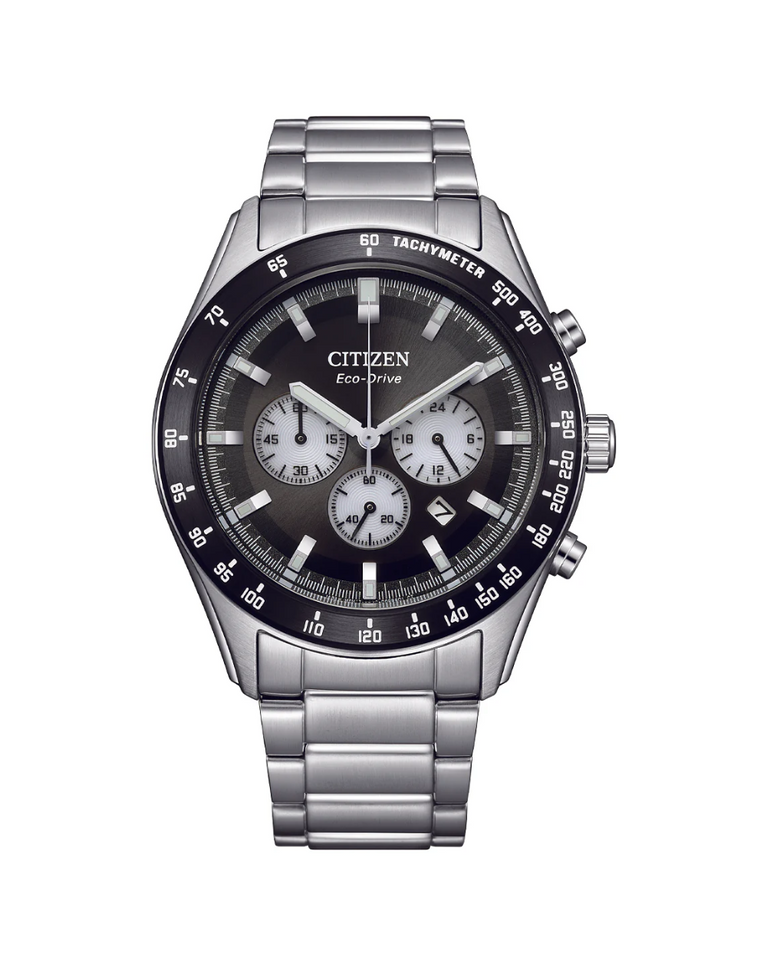 Citizen Chronograph Black Dial Eco Drive Men's Watch - CA4674-58E