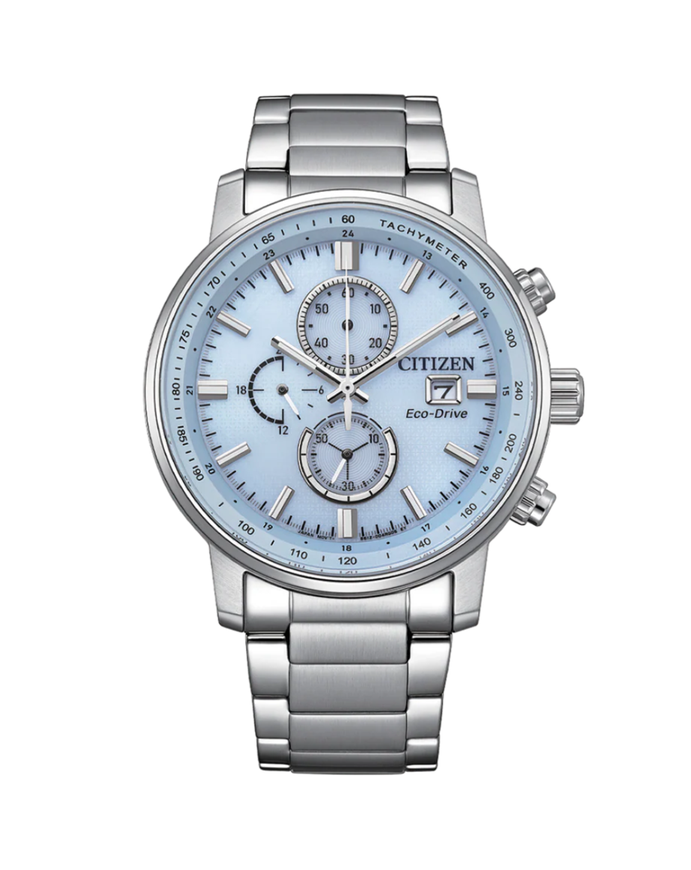 Citizen Classic Sport Chronograph Dusty Blue Dial Gents Watch - CA0840-87M