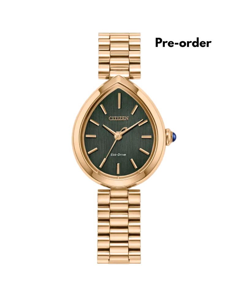 Citizen Eco-Drive L Rainell Gold-Tone Ladies Watch - EM1203-57X