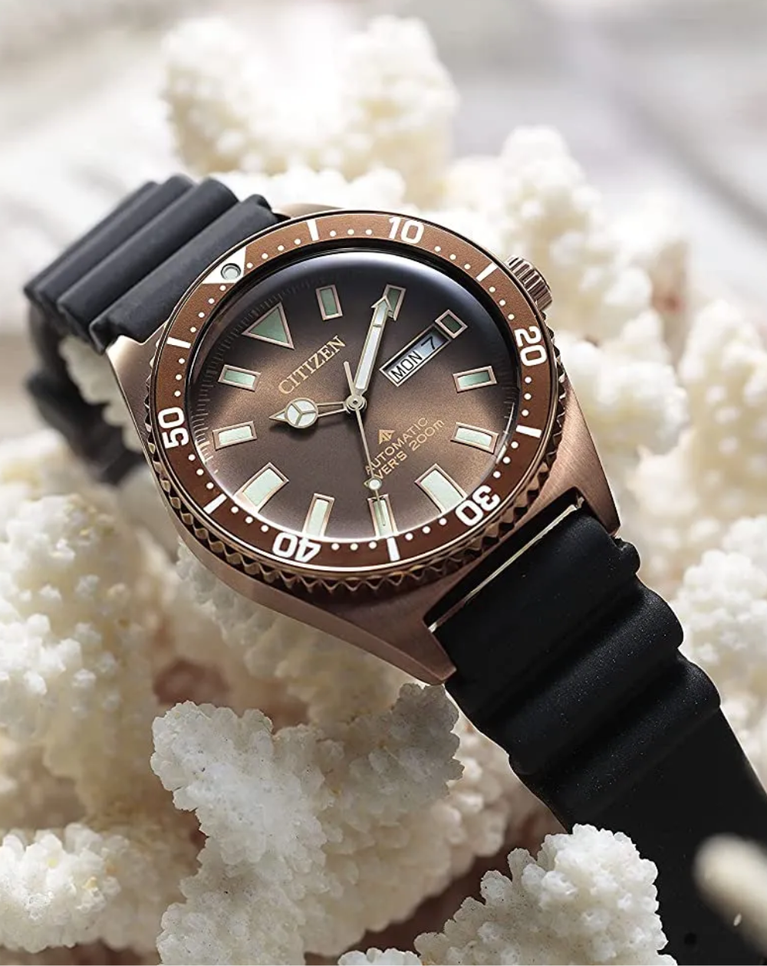 Citizen Promaster Bronze Dial Automatic Men's Watch - NY0125-08W