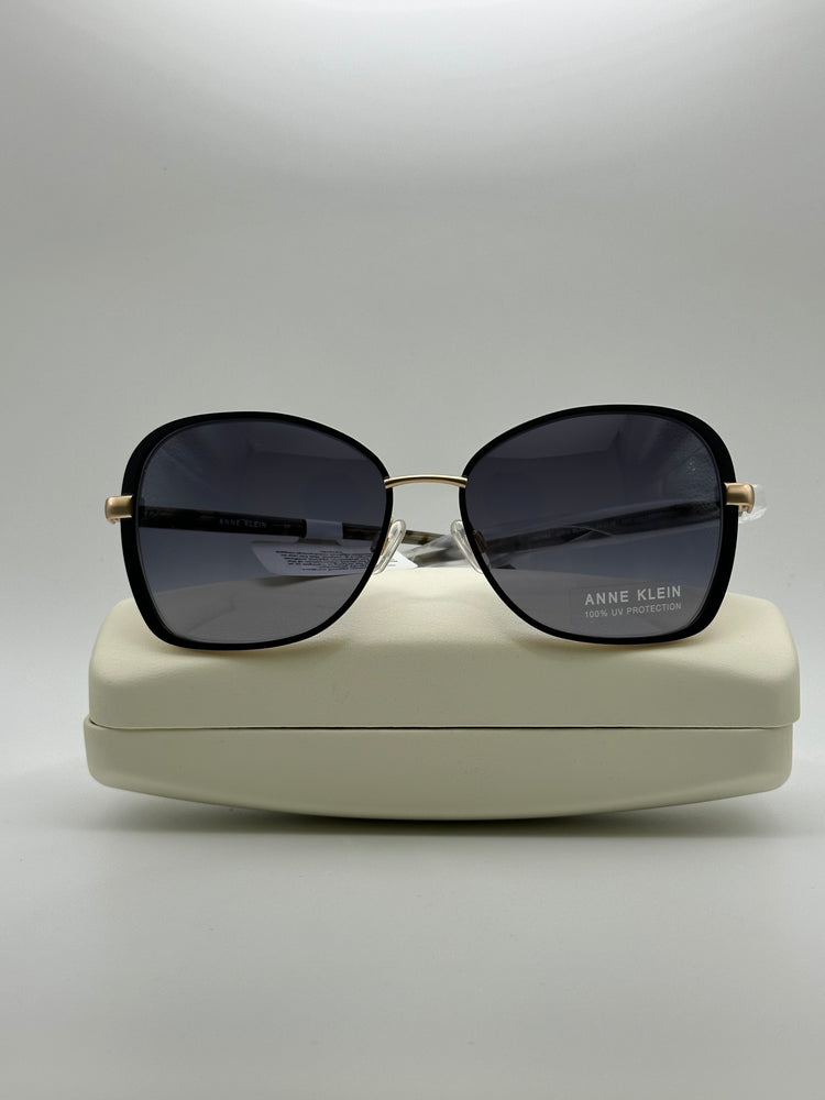 Anne Klein Black Gradient Ladies Sunglass - AK7043/59/BLACK