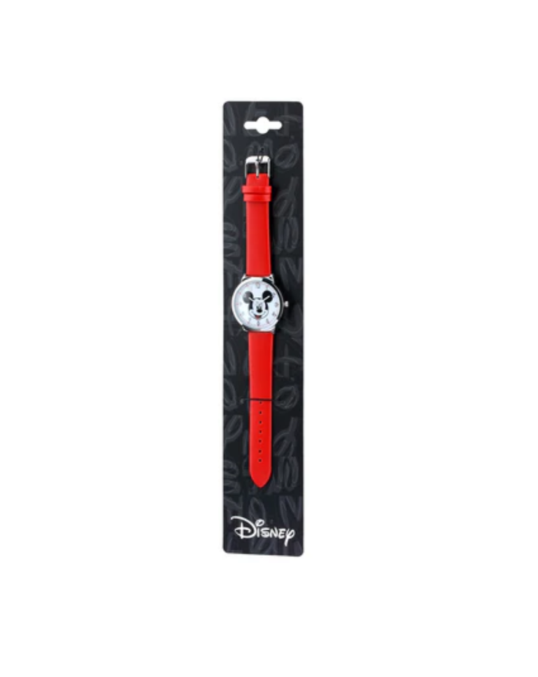 Disney "Mickey Mouse" Red Poly Strap Analogue Watch – SPW001
